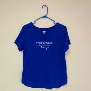 Old Navy Royal Blue EveryWear Graphic Tee